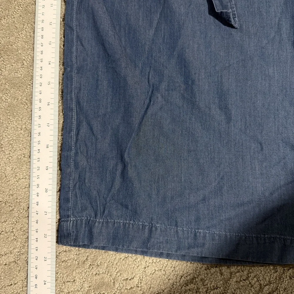 Michael Michael‎ Kors Women Pull On Pants Wide Legs Size Small Lt Cadet Wash NWT
